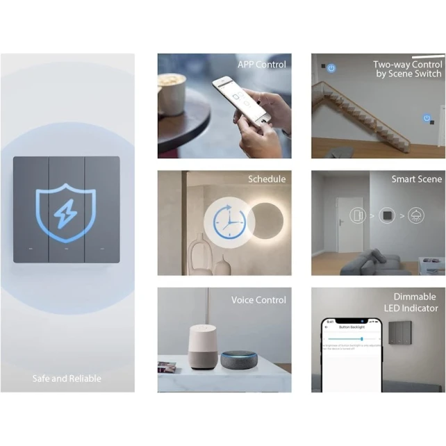 Умный выключатель Sonoff M5-3C-86 Умный выключатель Sonoff M5-3C-86