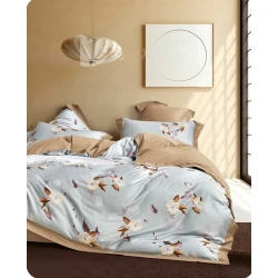 Комплект постельного белья AnnaBerry SHA-00006093, простыня 240x260 см, пододеяльник 160x220 см, наволочка 50x70 см (2 шт), двуспальный, сатин, разноцветный