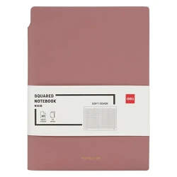 Блокнот Deli N141G, А5, 112 листов, розовый