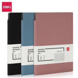 Блокнот Deli N141G, А5, 112 листов, розовый