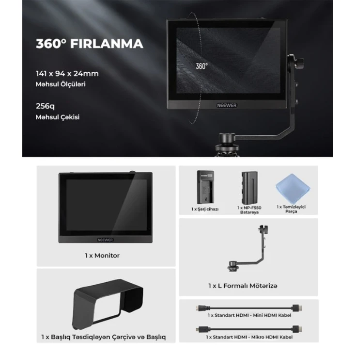 Накамерный монитор Neewer F500 5.5 Накамерный монитор Neewer F500 5.5