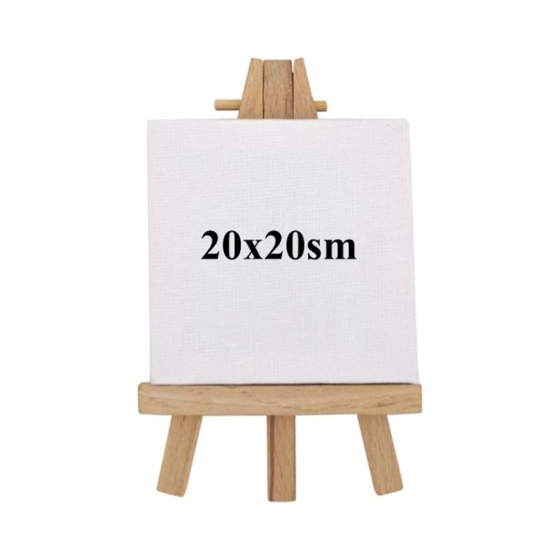 Molbert kətan ilə, 20x20 sm