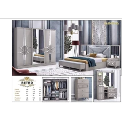 Yataq otağı dəsti Diamond Retro Nehir SRV-009 Yataq otağı dəsti Diamond Retro Nehir SRV-009