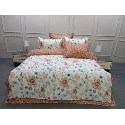 Комплект постельного белья FS-487, пододеяльник 200x220 см, простыня 220x240 см, наволочки 50x70 см 2 шт, двуспальный, разноцветный