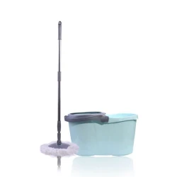 Швабра с платформой Decoria Nerox Cleaning Mop NRX-2000, микрофибра, голубой
