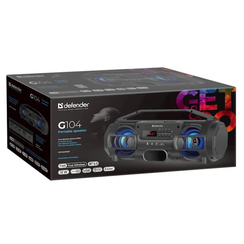 Портативная колонка Defender G104 Black (65104)