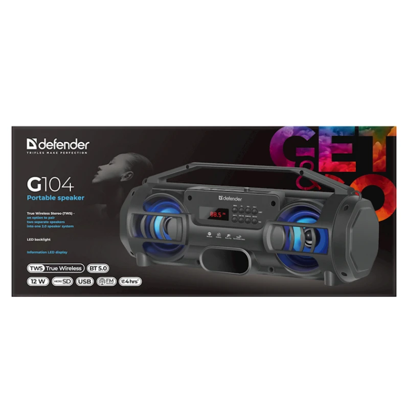 Портативная колонка Defender G104 Black (65104)