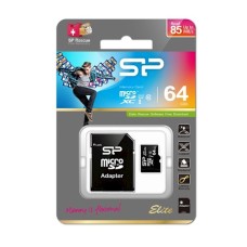 Yaddaş kartı Silicon Power MicroSDXC 64GB Silicon Power Class 10 Elite UHS-I + SD adapter