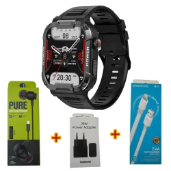 Умные часы Smart Watch mk66 Black + Free Gift