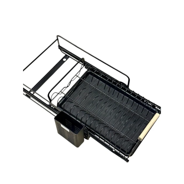 Сушилка для посуды Smil_1271, нержавеющая сталь, черная