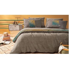 Yataq dəsti Yataş CoverMe High, yataq örtüyü 160x220 sm, mələfə 100х200 sm, yastıq üzü 50x70 sm, birnəfərlik, pambıq/poliester, qəhvəyi