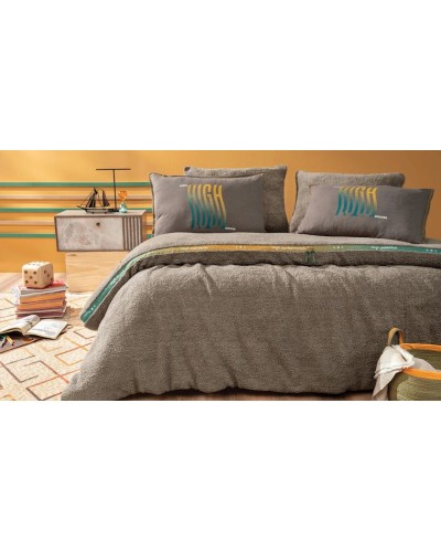 Yataq dəsti Yataş CoverMe High, yataq örtüyü 160x220 sm, mələfə 100х200 sm, yastıq üzü 50x70 sm, birnəfərlik, pambıq/poliester, qəhvəyi