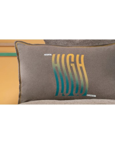 Yataq dəsti Yataş CoverMe High, yataq örtüyü 160x220 sm, mələfə 100х200 sm, yastıq üzü 50x70 sm, birnəfərlik, pambıq/poliester, qəhvəyi
