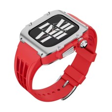 Qayış və çexol SW699 Apple Watch 44/45mm üçün Red/Silver