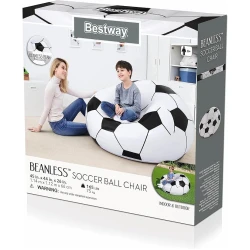 Надувное кресло Bestway, винил, белый/черный, 115x110x63 см Надувное кресло Bestway, винил, белый/черный, 115x110x63 см