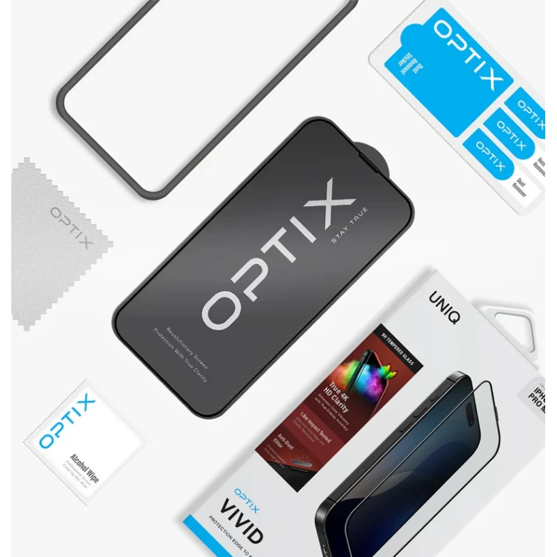 Защитное стекло Uniq Optix Vivid для Apple iPhone 16 Pro - 8886463690147