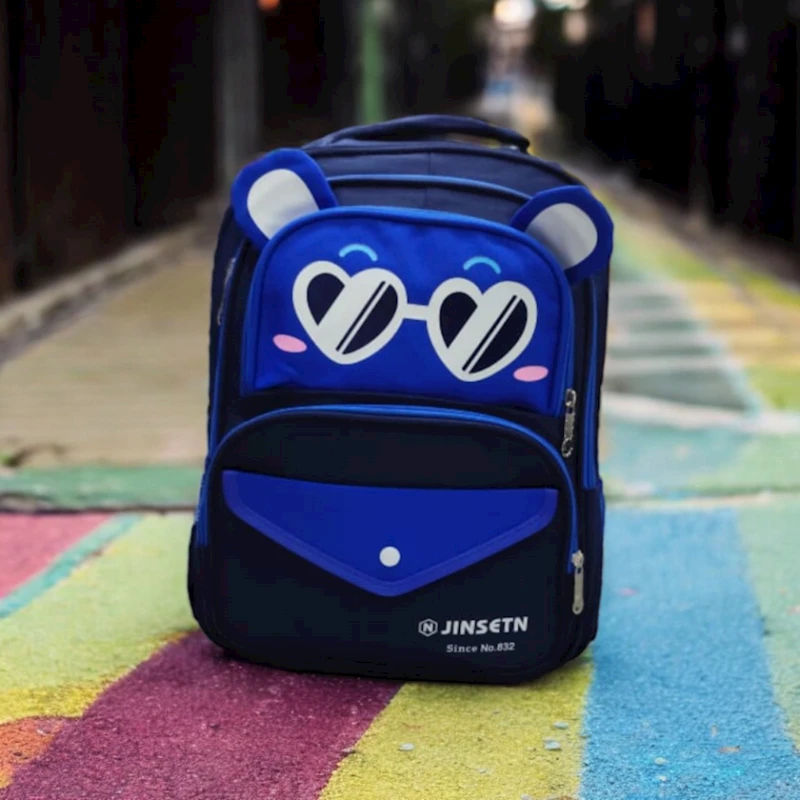 Məktəbli bel çantası UU-SS-019, poliester, göy/mavi, 30x35 sm Məktəbli bel çantası UU-SS-019, poliester, göy/mavi, 30x35 sm