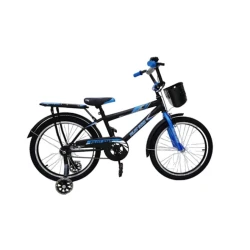 Велосипед детский 1133, 4-6 лет (черный/синий)