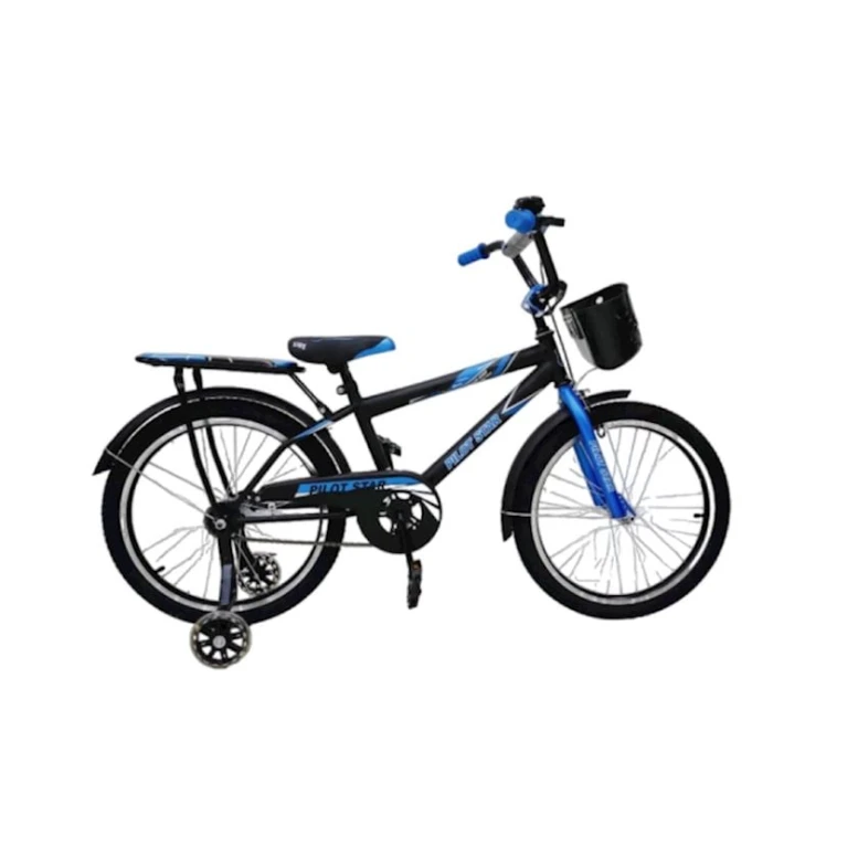 Велосипед детский 1133, 4-6 лет (черный/синий)