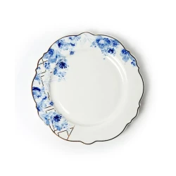 Тарелка десертная Hom-me Blue Blossom, 20 см, Белый