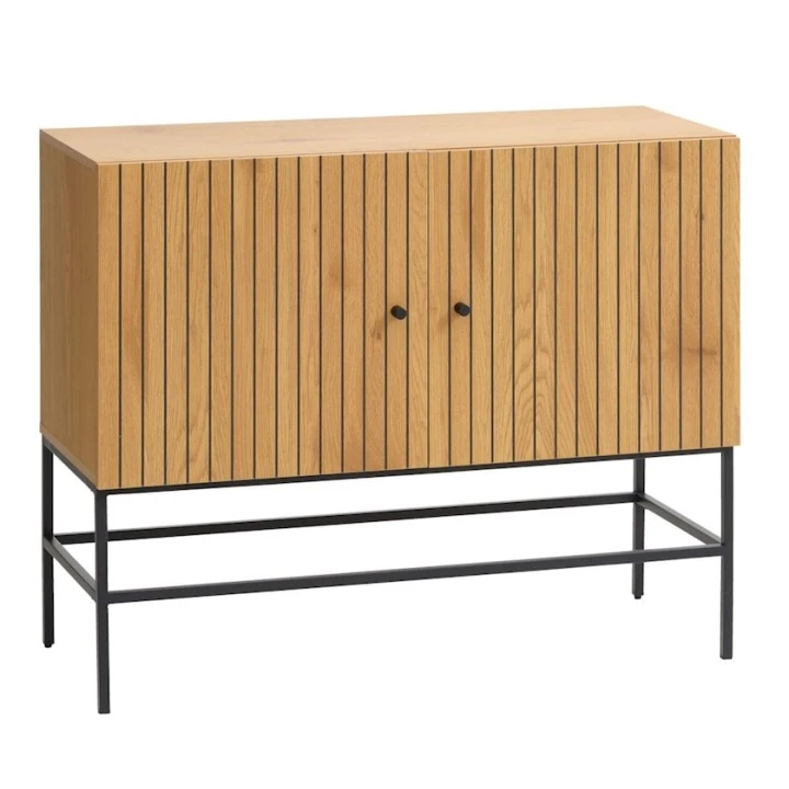 Буфет JYSK Hemdrup, черный/бежевый, 100x80x41 см Буфет JYSK Hemdrup, черный/бежевый, 100x80x41 см