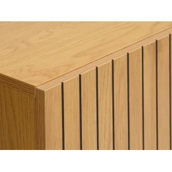 Буфет JYSK Hemdrup, черный/бежевый, 100x80x41 см