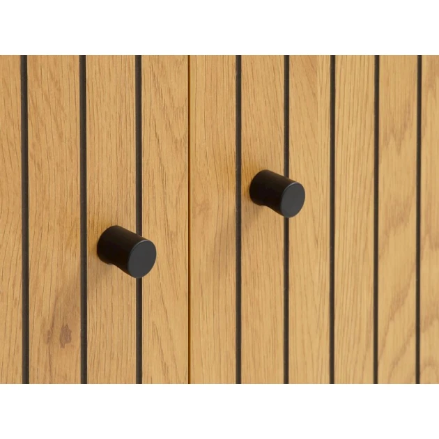 Буфет JYSK Hemdrup, черный/бежевый, 100x80x41 см Буфет JYSK Hemdrup, черный/бежевый, 100x80x41 см