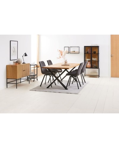 Bufet JYSK Hemdrup, qara/bej, 100x80x41 sm