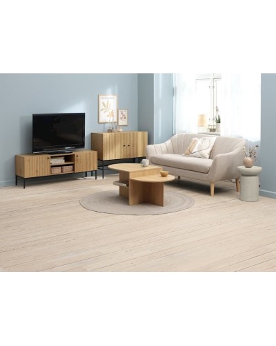 Bufet JYSK Hemdrup, qara/bej, 100x80x41 sm
