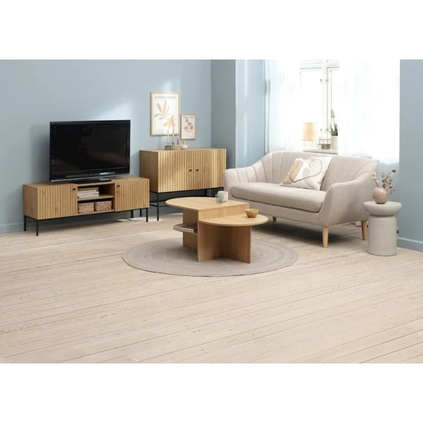 Буфет JYSK Hemdrup, черный/бежевый, 100x80x41 см Буфет JYSK Hemdrup, черный/бежевый, 100x80x41 см