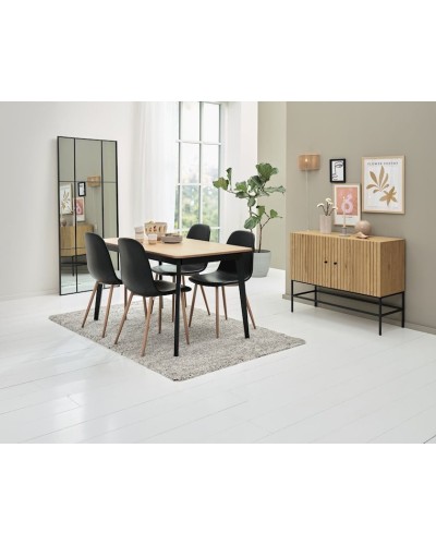 Bufet JYSK Hemdrup, qara/bej, 100x80x41 sm