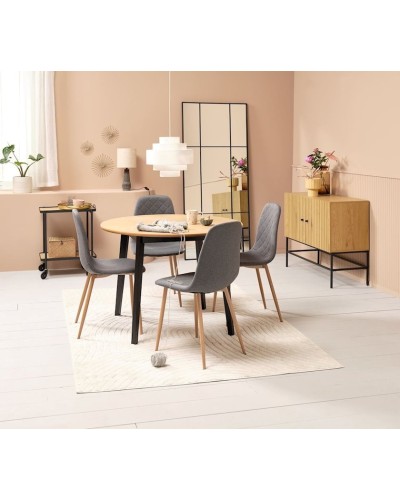 Bufet JYSK Hemdrup, qara/bej, 100x80x41 sm