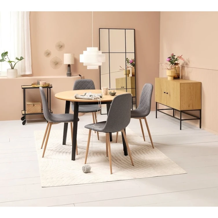 Буфет JYSK Hemdrup, черный/бежевый, 100x80x41 см Буфет JYSK Hemdrup, черный/бежевый, 100x80x41 см