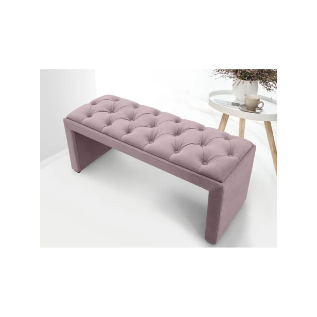Скамейка 16, ткань, розовый, 40x35x80 см Скамейка 16, ткань, розовый, 40x35x80 см