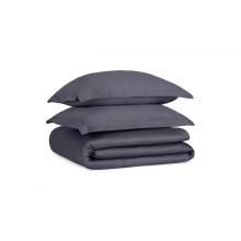 Yataq dəsti Askona Home Collection 1123, yorğan üzləri 200х220 sm, yastıq üzləri 50х70 sm, avro, satin, graphite, göy