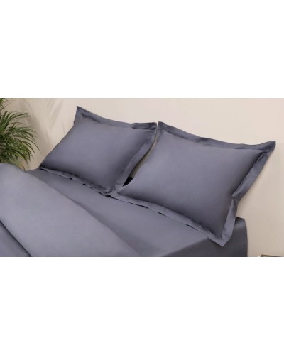 Yataq dəsti Askona Home Collection 1123, yorğan üzləri 200х220 sm, yastıq üzləri 50х70 sm, avro, satin, graphite, göy