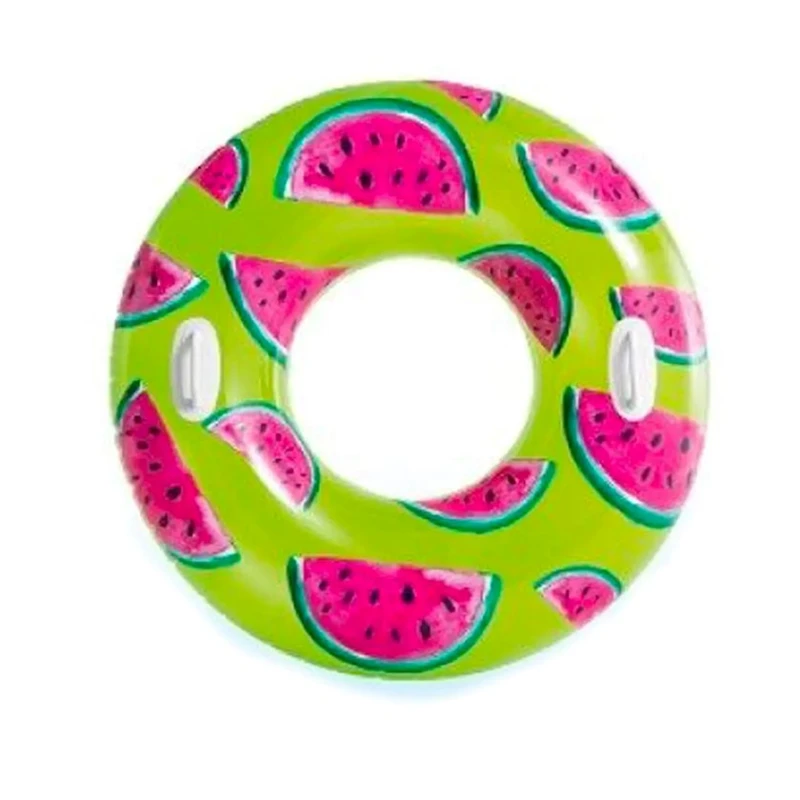 Надувной круг Intex 56261 Тропические Фрукты - Арбуз 107 см Надувной круг Intex 56261 Тропические Фрукты - Арбуз 107 см