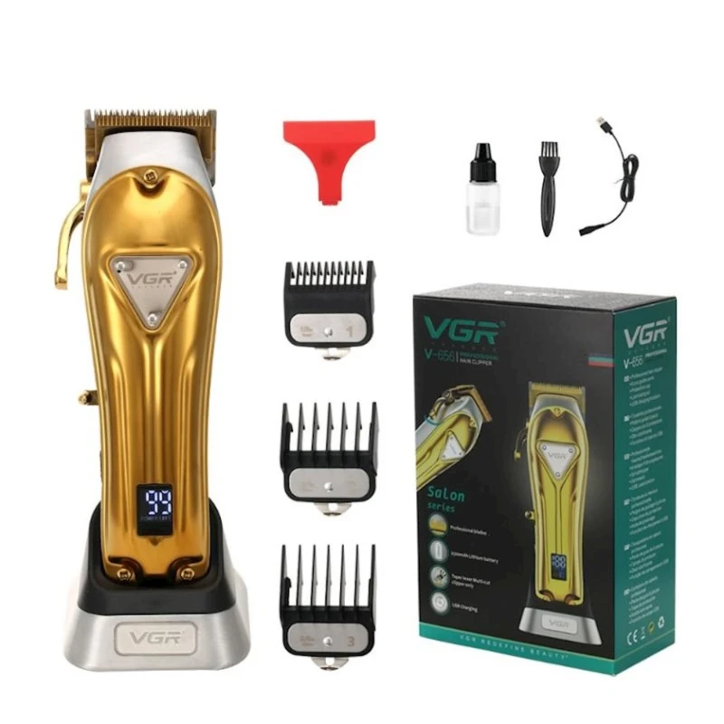 Машинка для стрижки волос VGR V-656 Gold