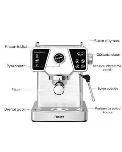 Qəhvə dəmləyən Dessini DS-5316/1350 W