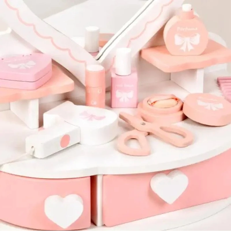 Играем в салон красоты Onshine BL-20130 Деревянный стол для макияжа