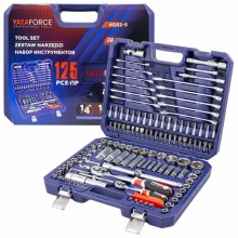 Alətlər dəsti Yataforce YF-41252-5, 125 hissə, 1/4
