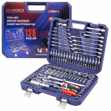 Alətlər dəsti Yataforce YF-41252-5, 125 hissə, 1/4
