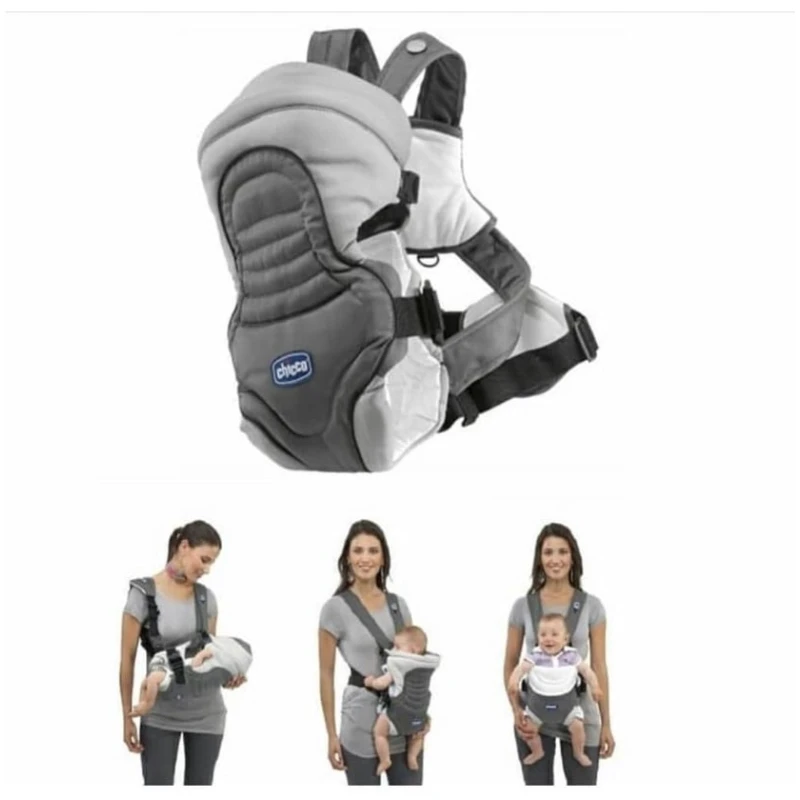 Детская переноска Chicco 110-5-azr3442, серая/белая Детская переноска Chicco 110-5-azr3442, серая/белая