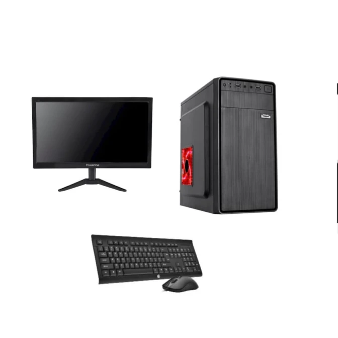 Настольный компьютер - системный блок, мышь, монитор и клавиатура