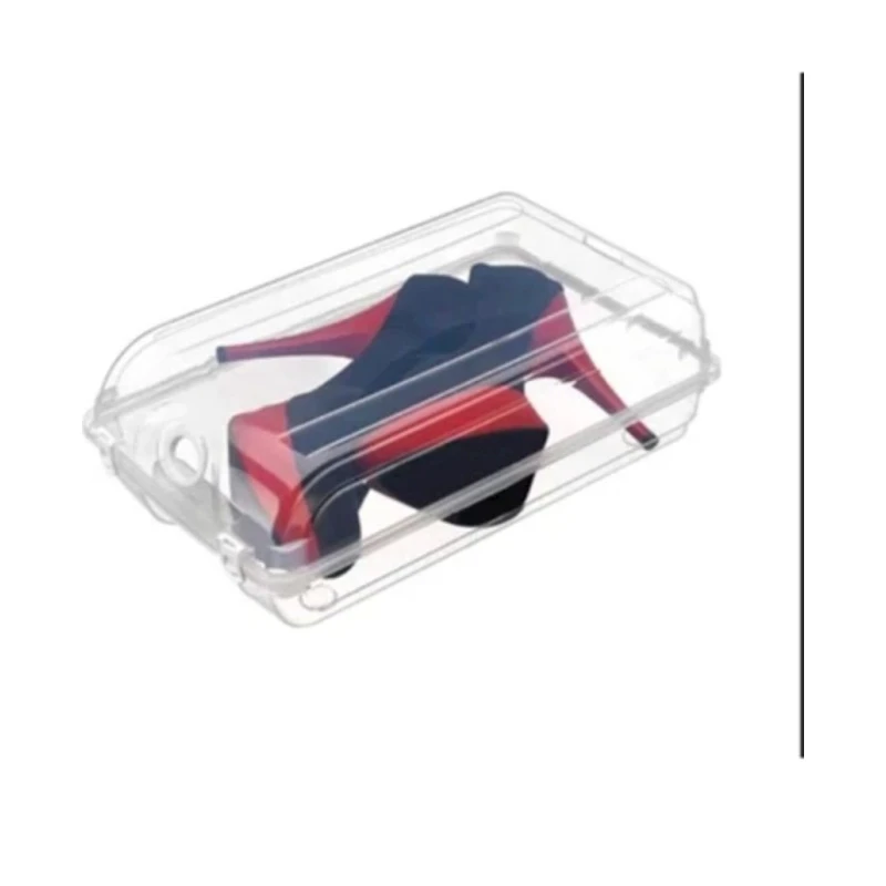 Коробка для хранения обуви 32х20 см, пластиковая, прозрачная