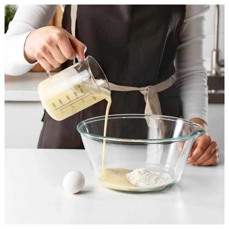 Ölçmə qabı Ikea Vardagen, 0.5 l, şüşə, şəffaf