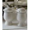 Набор солонка с перечницей Hom-me Royal White 104267, 10 см, белый