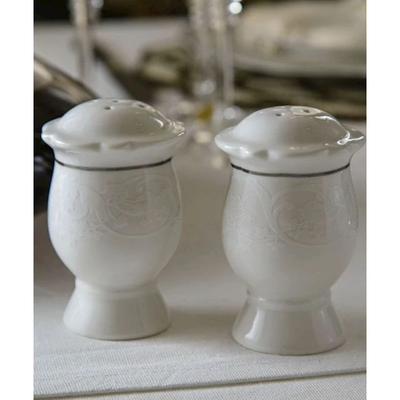 Набор солонка с перечницей Hom-me Royal White 104267, 10 см, белый