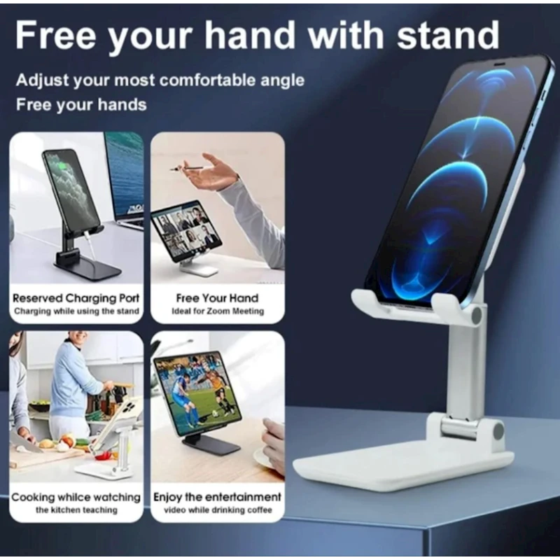 Настольный держатель F35, 10.5x6.4x15.5 см, белый Настольный держатель F35, 10.5x6.4x15.5 см, белый