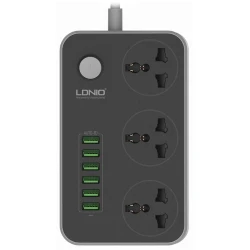 Сетевой фильтр LDNIO SC3604 2 м, 3-розеточный, Серый Сетевой фильтр LDNIO SC3604 2 м, 3-розеточный, Серый